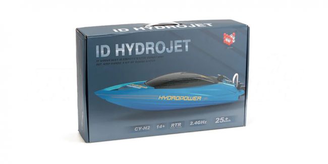 Радиоуправляемый катер с водяной помпой Green HydroJet (25 км/ч, 42 см) - HC807-GREEN