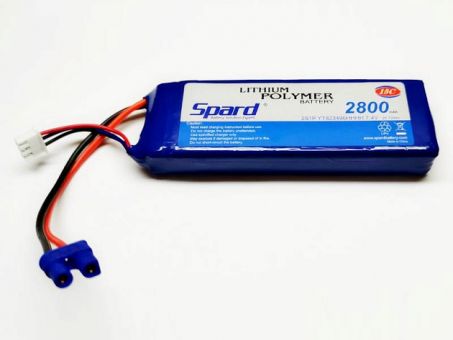Аккумулятор Li-Po Spard 2800mAh, 7,4V, 15C, EC2 Аккумулятор Li-Po Spard 2800mAh, 7,4V, 15C, EC2