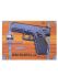 Пистолет металлический Glock 17 mini (пневматика, 14 см) - G.16