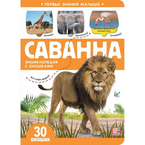 Первые знания малыша (с окошками) "Саванна" Первые знания малыша (с окошками) "Саванна"