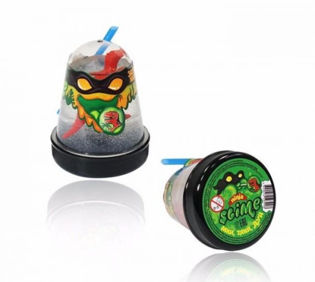 Слайм "Slime Ninja"с фигуркой динозавра Слайм "Slime Ninja"с фигуркой динозавра