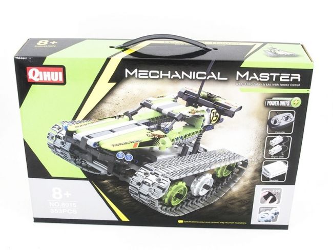 Р/У конструктор Qihui Mechanical Master Скоростной вездеход (353 детали), зеленый Р/У конструктор Qihui Mechanical Master Скоростной вездеход (353 детали), зеленый